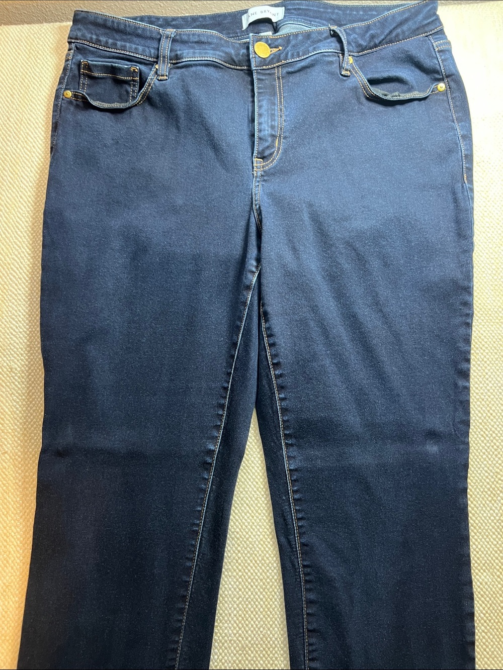 Lane Bryant Dark Blue Skinny mid rise Jeans Magic Flex Waistband 18W Tall.
